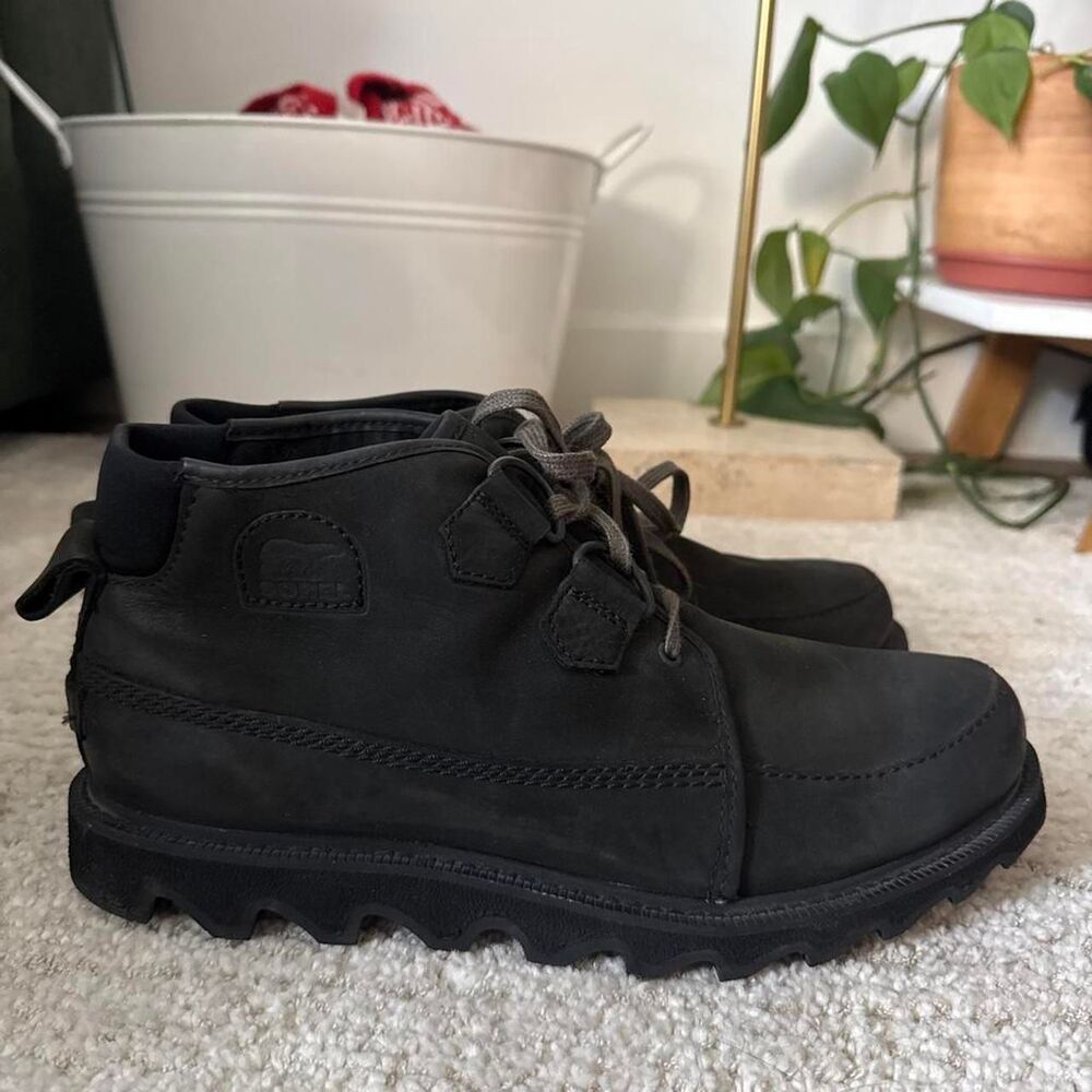 Sorel Men's Black and Grey Boots